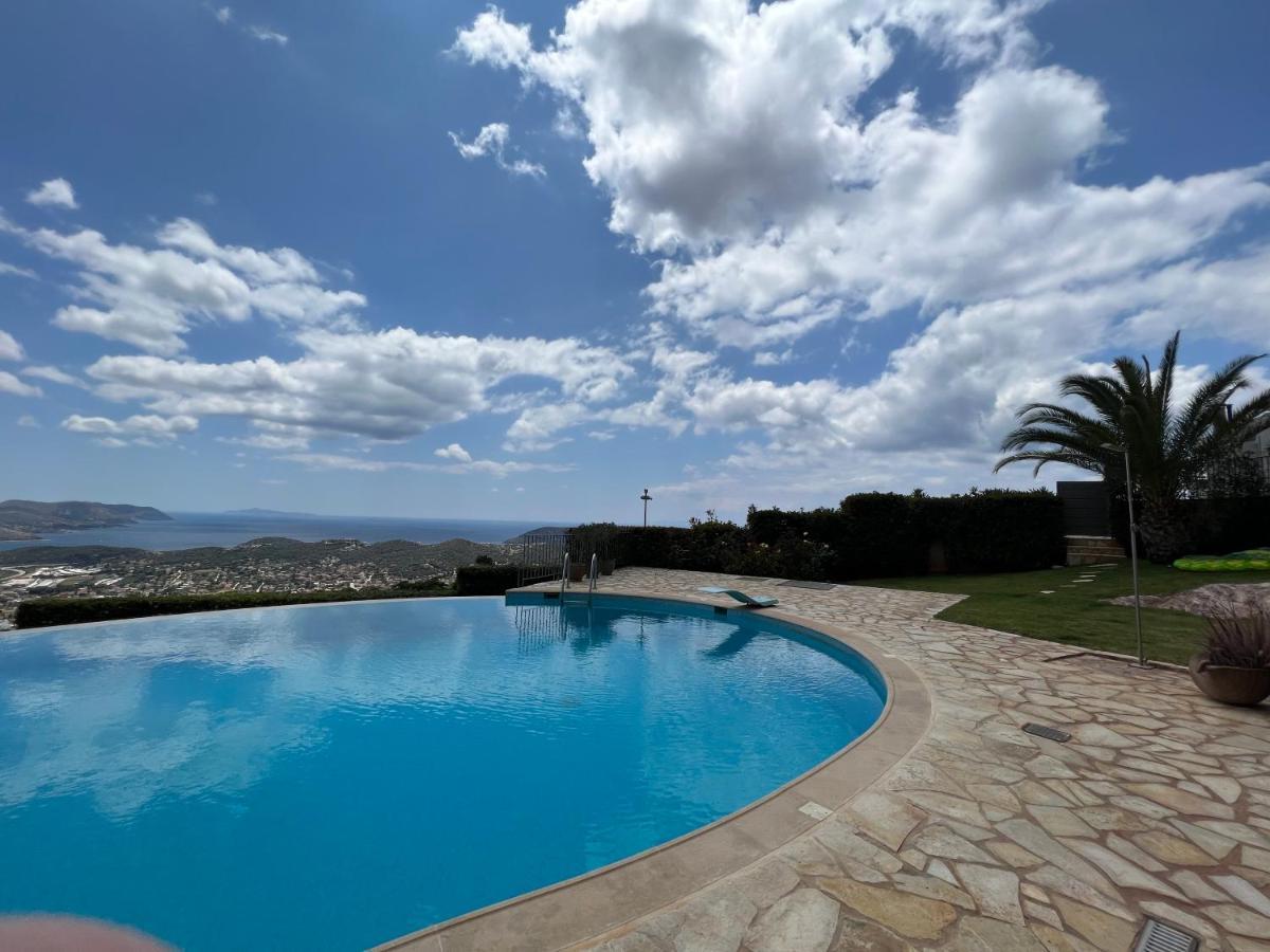 Endless Blue Villa Anavyssos Bagian luar foto