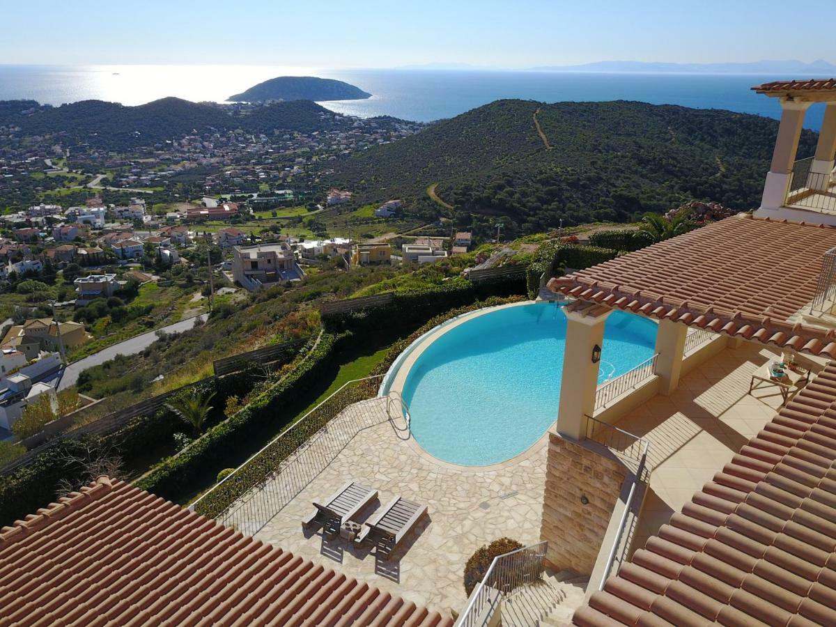 Endless Blue Villa Anavyssos Bagian luar foto