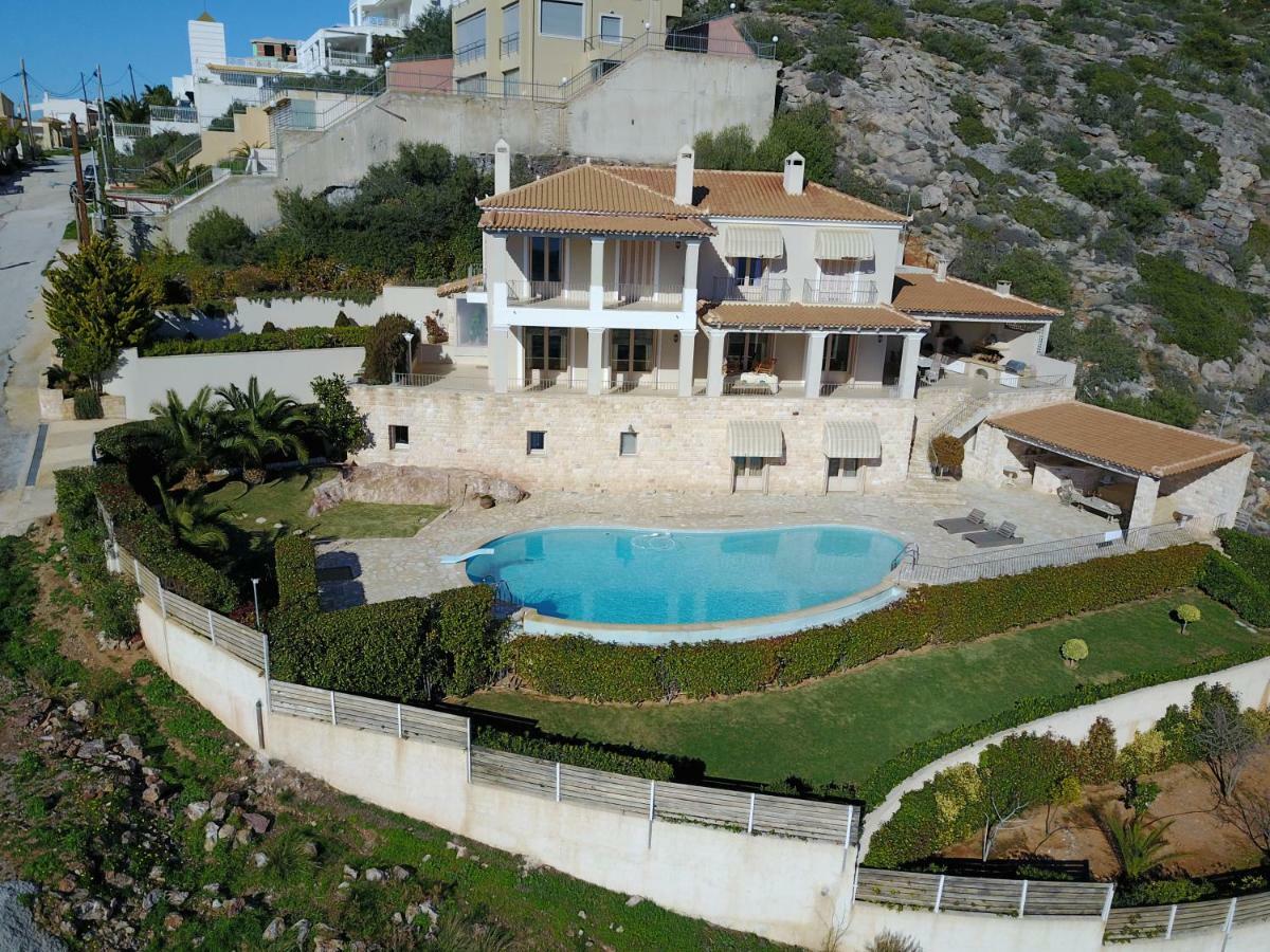 Endless Blue Villa Anavyssos Bagian luar foto